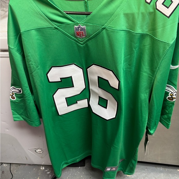 Saquan Barkley Kelly Green On Field Alternate Stitched Jersey New with tags. - Picture 6 of 15